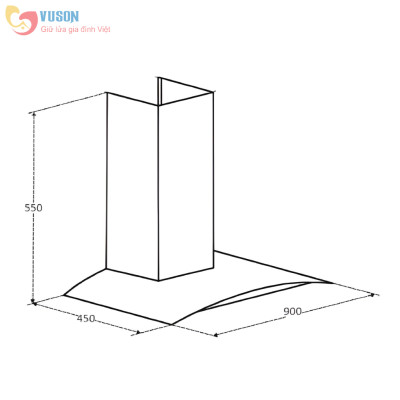 Máy Hút Mùi Eurosun 70K15E - Hàng chính hãng