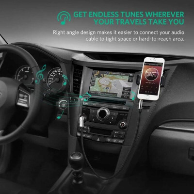 Ugreen UG10599AV119TK 2M màu Đen Cáp âm thanh 2 đầu 3.5mm dương đầu vuông góc mạ vàng - HÀNG CHÍNH HÃNG