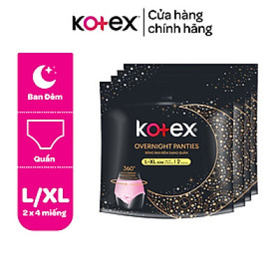 Combo Gói Kotex đêm dạng quần cõ M/L  2 quần