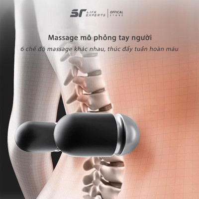 Combo Gối Đầu Và Kê Lưng Tích Hợp Massage Chườm Nóng, Cao Su Non Thư Giãn, Giảm Đau Mõi Cổ Vai Gáy & Thắt Lưng- Sairui