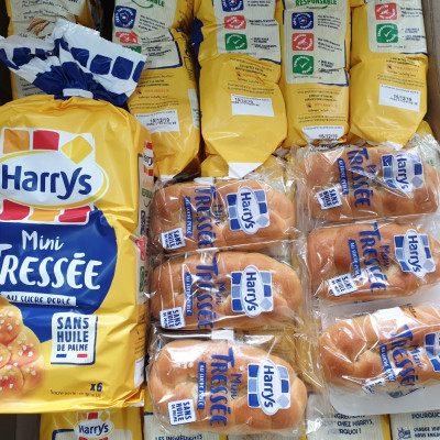 Bánh mì hoa cúc Mini 210gr - Bánh ngọt Harrys Brioche Tressée Nhập khẩu PHÁP 