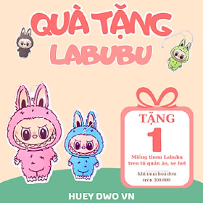 QUÀ TẶNG MIỄN PHÍ [ KHÔNG BÁN ] - Miếng thơm Labubu, treo tủ quần áo, treo xe hơi, nhà tắm 