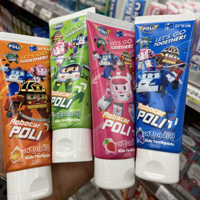 Kem đánh răng trẻ em Poli Kids Toothpaste cho trẻ từ 2-12 tuổi Hàn Quốc 80g