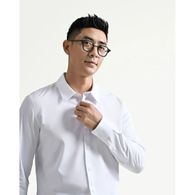 Áo sơ mi trắng nam vải bamboo dày dặn Form Fitted - RT 10F24SHL095 | ROUTINE CÀ MAU