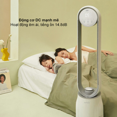 Quạt Không Cánh Xiaomi Keheal A4 Pro Bản Tiếng Việt Diệt Khuẩn UV Kiêm Lọc Không Khí - Hàng Nhập Khẩu