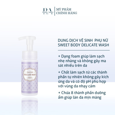 Dung Dịch Vệ Sinh Phụ Nữ Nhật Bản Sweet Body Delicate Wash