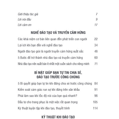 Tinh Hoa Kỹ Năng Đào Tạo Và Truyền Cảm Hứng