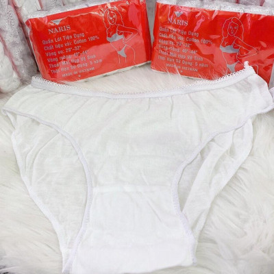 [1 Gói] 6 Quần Lót Cotton NARIS Dùng 1 Lần Mềm Mại, Mỏng, Thoáng Cho Mẹ Sau Sinh/ Phụ Nữ - Hàng Đẹp (katydang)