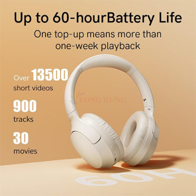 Tai nghe chụp tai Bluetooth QCY H2 Pro BH23H2B - Hàng chính hãng