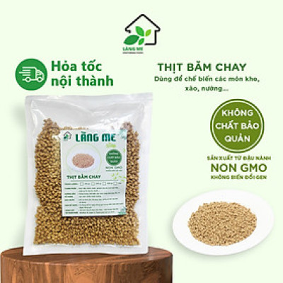 Thịt Bằm Chay Loại Ngon ( 1 Kg ) Thực Phẩm Chay Ngon Thành Phần Tự Nhiên Không Chất Bảo Quản Không Biến Đổi Gen Sườn Non Chay Làng Me