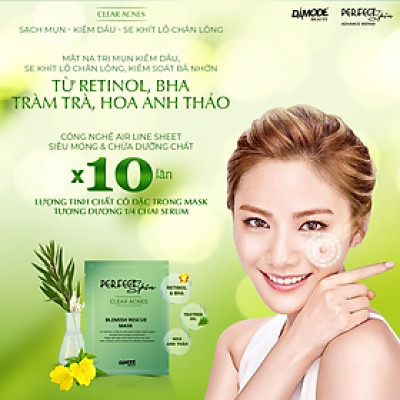 Mặt nạ tinh chất cô đặc cho da dầu da mụn BLEMISH RECUE MASK DAMODE 9 cái dùng thử 
