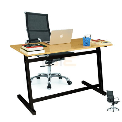 Bộ Bàn Oak-Z Trắng Và Ghế Đen IBIE IB16A