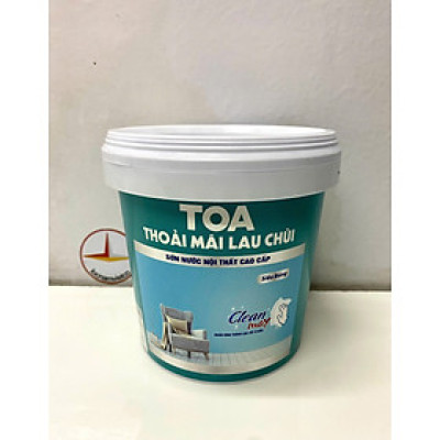 Sơn nước Toa thoải mái lau chùi siêu bóng màu trắng _1L