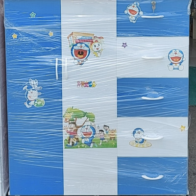 Tủ áo trẻ em nhựa loại tốt Jang Mi 1m05 x 1m2 x 45 cm - 2 cánh 5 ngăn