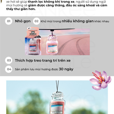 Sáp thơm xe Yankee Candle - Clean Cotton