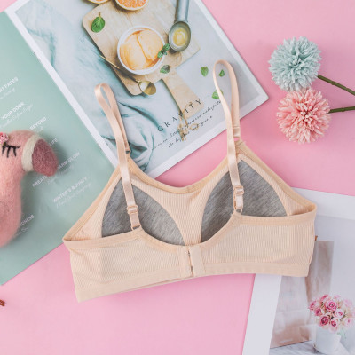 Áo Lót Nữ Cotton Tăm Mút Liền Cài Sau 2 Móc 6934 – Áo Lá Học Sinh Không Gọng, Êm Ái Thoáng Mát