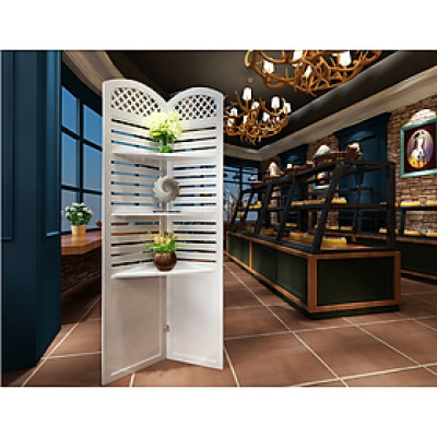 Bình Phong Sọc Ngang 2 Cánh Có Kệ