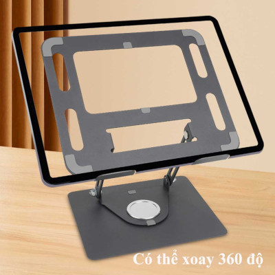 Giá đỡ,Đế tản nhiệt máy tính,laptop,ipad bằng hợp kim nhôm HXSJ K95 điều chỉnh 5 cấp độ cho máy 10-15,6 inch có thể gập - Hàng chính hãng