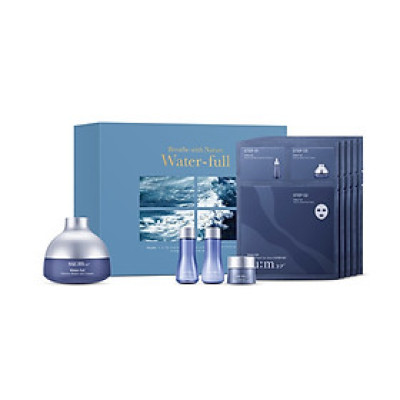 Bộ Kem dưỡng ẩm cấp nước su:m37 Water-full Marine Relief Gel Cream 120ml set
