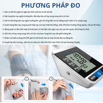 Máy đo huyết áp tự động Kachi MK167 - Hàng chính hãng