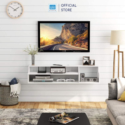 Kệ Gỗ Trang Trí Tivi Treo Tường 3 Tầng Với Thiết Kế Nhỏ Gọn, Đa Năng SIB Decor TV79