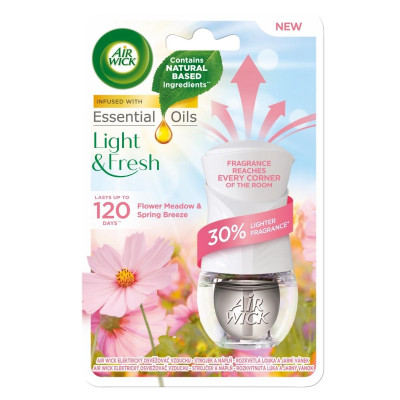 Bộ Tinh Dầu Cắm Điện Air Wick AWK3134 Flower Meadow & Spring Breeze 19ml (Hương hoa mùa xuân), sử dụng điện 220V