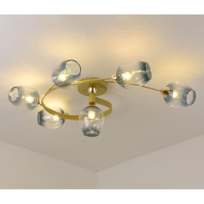 Đèn trần MELODA thân vàng trang trí nhà cửa hiện đại - kèm bóng LED chuyên dụng