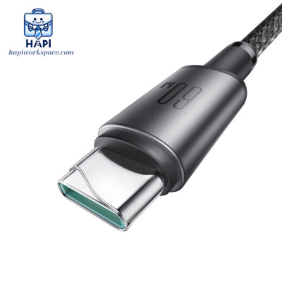 Cáp sạc bọc dù C to C hàng chính hãng Joyroom 60W, nam châm cố định