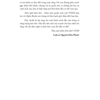 Những Bài Học Về Nghĩ Lớn, Theo Đuổi Ước Mơ Và Xây Dựng Cộng Đồng - Dám Nghĩ Dám Làm