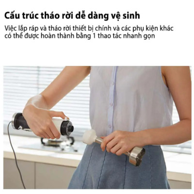 Máy xay sinh tố cầm tay 4 trong 1 kiêm bóc tỏi Morphy Richards MR6006 - HÀNG NHẬP KHẨU 