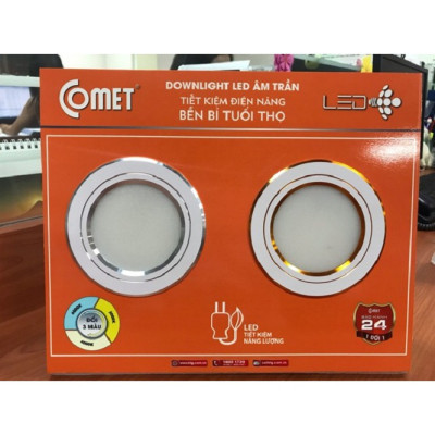 Đèn Led Âm Trần ĐỔI MÀU Siêu Mỏng 7W COMET Standard Series CD03M