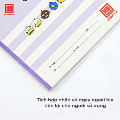 Lốc vở 4 Ô ly 48 trang Hồng Hà School Oringa Galaxy - 0561