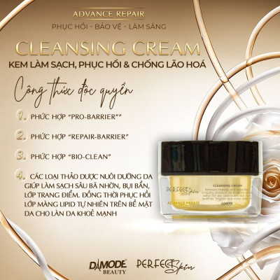Kem làm sạch phục hồi trắng da ngăn lão hóa da CLEANING CREAM DAMODE hủ 30gr