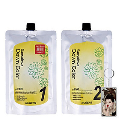 [Tặng móc khoá] Thuốc nhuộm tóc phủ bạc và thời trang Mugens Sansuhwa Color Hàn Quốc 2x450ml 