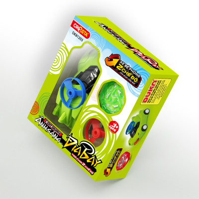 Đồ Chơi Con Quay Ánh Sáng - Đĩa Bay Màu Xanh Lá DK81203