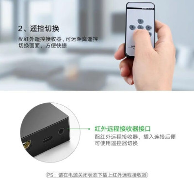 Ugreen UG4020540205TK Màu Đen Bộ gộp HDMI 5 vào 1 HDMI chuẩn 4.1 - HÀNG CHÍNH HÃNG