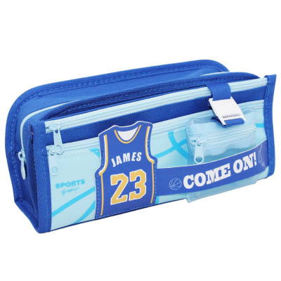 Bóp Viết Vải Bóng Rổ - Yescholar 7954 - Màu Xanh Dương