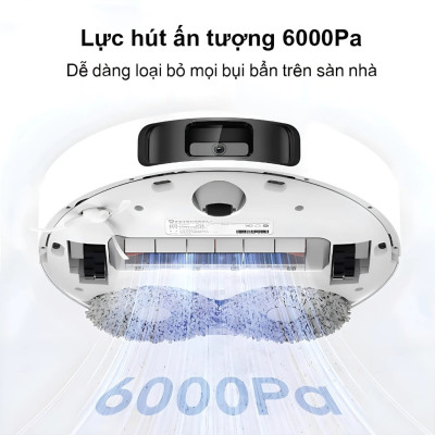 Robot Hút Bụi Lau Nhà Xiaomi Robot Vacuum X20+ | Lực Hút Mạnh 6000Pa | Lau xoay siêu tốc | Hàng Chính Hãng