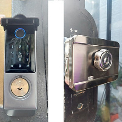 KHÓA THẺ TỪ - VÂN TAY 1 MẶT SAFARISG KC-01, DÙNG APP QUẢN LÝ NGƯỜI DÙNG TRÊN  ĐIỆN THOẠI - BLUETOOTH / WIFI ( TÙY CHON) - HÀNG NHẬP KHẨU