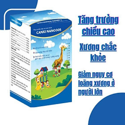Canxi Nano 30s - Tăng sức đề kháng. Thực phẩm chức năng bổ xung canxi và vitamin các chất