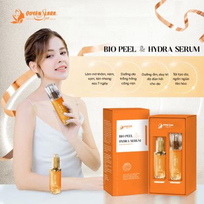 Bộ Sản Phẩm Chăm Sóc Da BIO PEEL & HYDRA SERUM Quyên Lara - Làm Mờ Các Vết Thâm, Sạm, Nám, Sáng Da