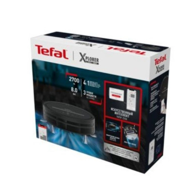 Robot hút bụi lau nhà Tefal RG7865WH - Đen - Hàng chính hãng   