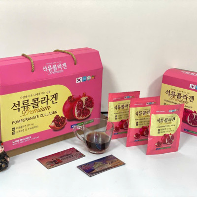 Hồng Sâm Lựu Collagen 20 gói Hàn Quốc - giữ mãi nét thanh xuân