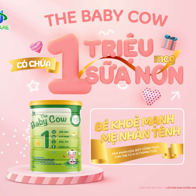  Combo 3 lon Sữa Non The Baby Cow 1  (900gr)