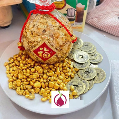 Gạo Vàng Thần Tài - Vật Phẩm Phong Thủy Chiêu Tài Lộc Trên Ban Thờ Thần Tài - Mang May Mắn Cho Ngày Vía Thần Tài Golden Rice