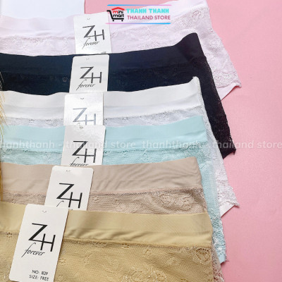Quần lót nữ su đúc phối ren ZH Forever 839 freesize L , lưng cao vừa, co giản mặc thoải mái