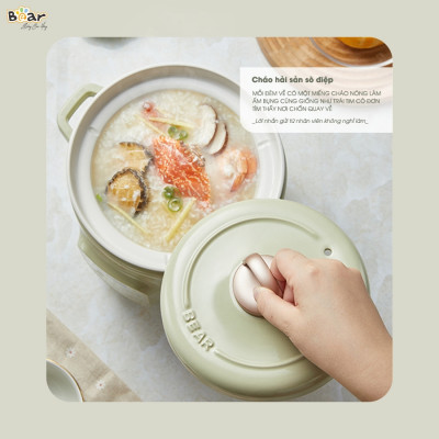 Nồi nấu chậm Bear 2L SB-NNC20 - Bản tiếng Việt Hàng chính hãng