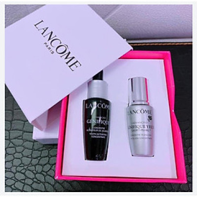 Set mini Serum dưỡng da Lancome Advanced Geifique 10ml + Kem Mắt 5ml