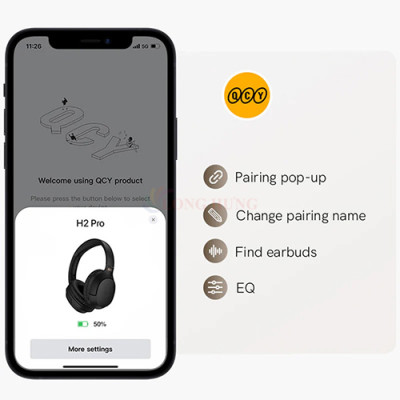 Tai nghe chụp tai Bluetooth QCY H2 Pro BH23H2B - Hàng chính hãng