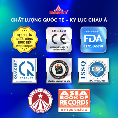 Máy Lọc Nước Nóng Thông Minh ROBOT CLASSY PRO 339GHKQ-UR 9 Cấp Lọc Công Nghệ Làm Nóng Thông Minh - Hàng Chính Hãng